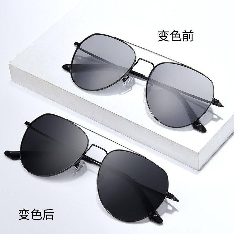 创果墨镜男开车专用眼镜高清变色潮偏光太阳眼镜【升级变色款】26