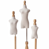 BJD婚纱小人台迷你立裁立体裁剪女3分4分6分BJD娃衣模特人台