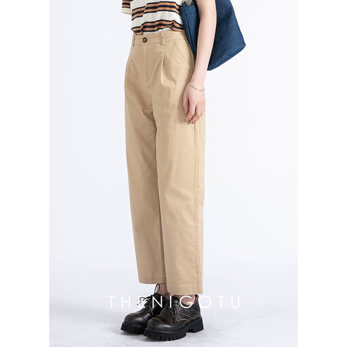 高腰休闲百搭长裤2023年春季