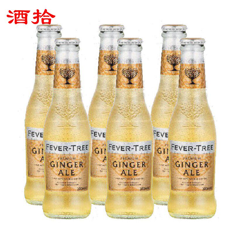 英国进口 FEVER TREE Ginger Ale芬味树姜汁味汽水6瓶装200ML|ruв категории кофе/хлопья/напиток, напиток, газированные напитки - от Buy2taobao.com для оказания профессиональной услуги покупки агента Taobao