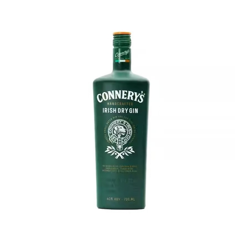 康纳利CONNERY'S爱尔兰干金酒700ml原装进口洋酒 鸡尾酒调酒行货