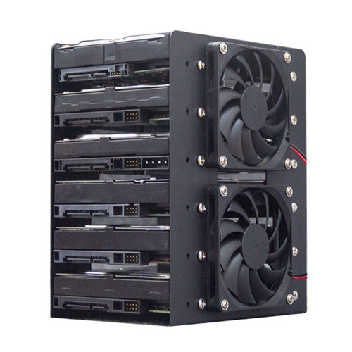 机械硬盘支架台式电脑机箱6盘位扩展支架3.5寸硬盘位扩展散热托架