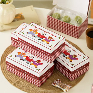 2026新款圣诞节礼物盒烘焙糖果雪花酥饼干曲奇零食新年包装礼品盒