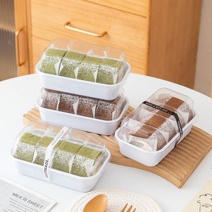 蛋糕卷包装盒切块抱抱卷泡芙肉松小贝麻薯饼干桃酥烘焙糕点打包盒