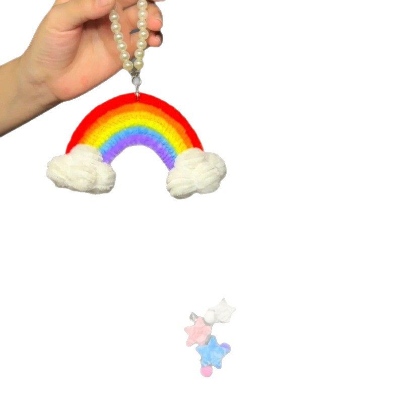 锌彩虹风扭扭织diy材料包童房饰玄关饰特铃挂件棒编儿装卧室挂,玩具/童车/益智/积木/模型,手工创意粘贴类,淘宝优惠券,粉丝福利购,淘宝优惠卷