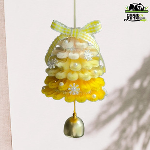 扭扭诞树手d材料包多节围品棒圣挂件工iy巴胺日氛感礼物装饰