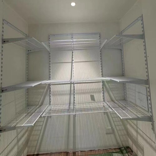 可调节定制金属置物架衣柜壁挂式零甲醛储藏室置物架商用储物架子