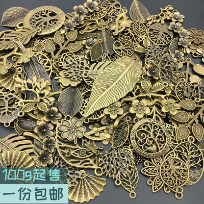diy树叶羽毛称斤饰品配件发簪