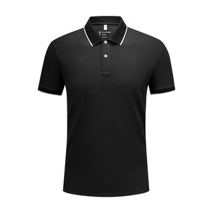 高端短袖 翻领t恤男女团体企业工作服订做 polo衫 定制logo刺绣夏季