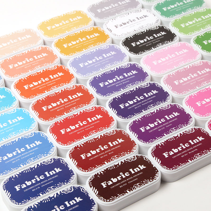 多色手帐印泥学生手作印台布用