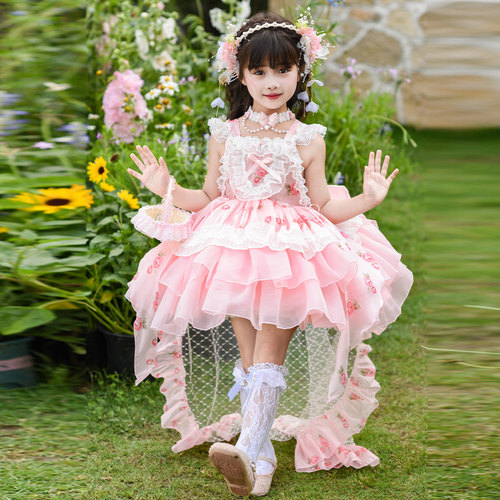 女童夏季吊带洛丽塔新款