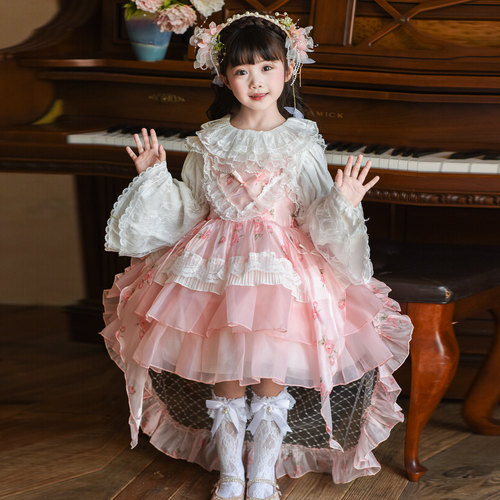 女童春秋长袖洛丽塔新款