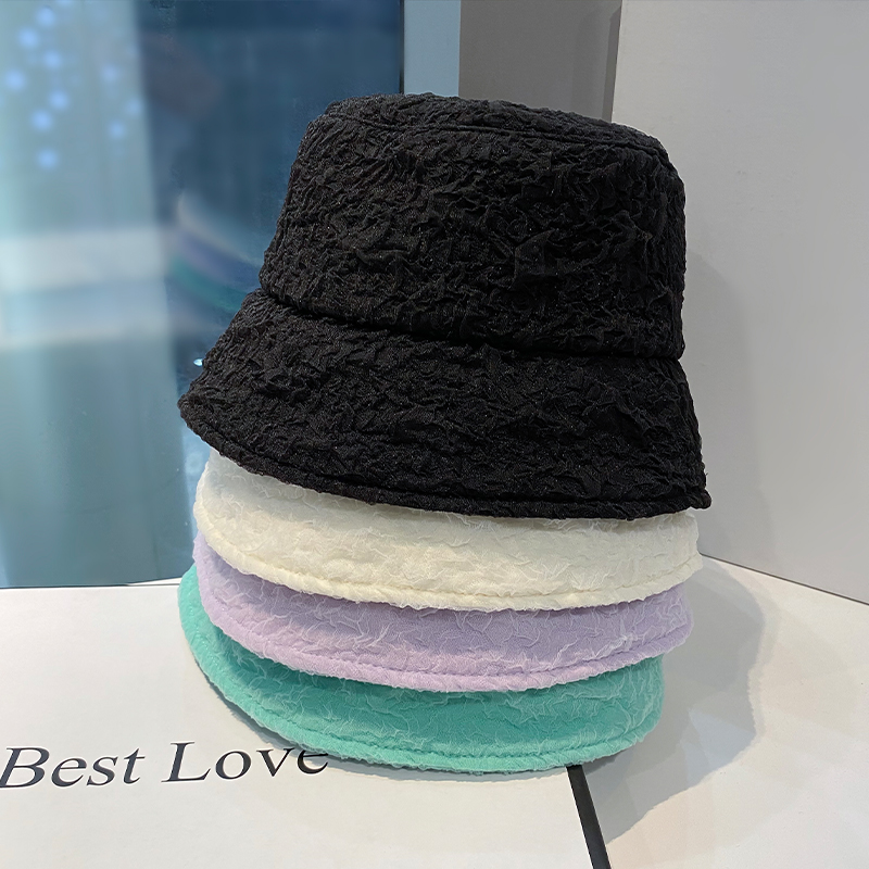 盆帽女休闲春夏网纱短平檐