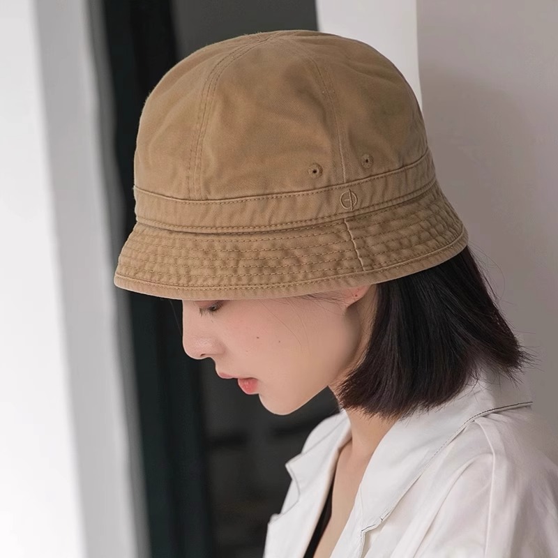 韩版时尚百搭短檐渔夫帽女夏季薄款防晒遮阳帽逛街出游休闲水桶帽