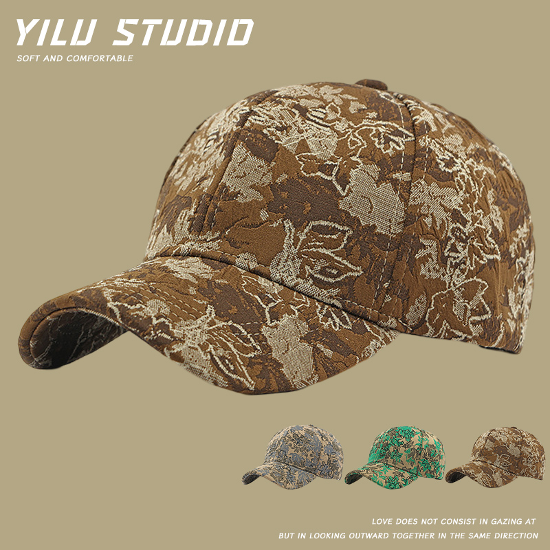 硬顶棒球帽女士秋冬新款民族风帽子时尚百搭鸭舌帽户外防晒遮阳帽