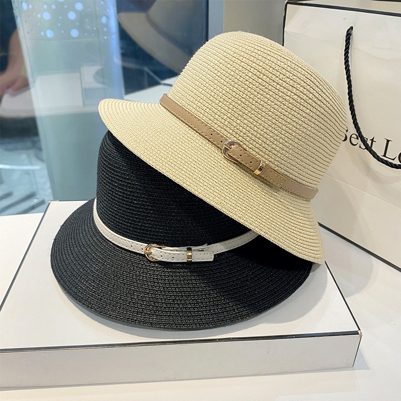 草帽女夏2025年新款防晒遮阳帽女出游皮带扣盆帽子夏天沙滩太阳帽,服饰配件/皮带/帽子/围巾,帽子,淘宝优惠券,粉丝福利购,淘宝优惠卷