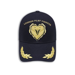 Cap Baseball 爱心蛇纹金色刺绣徽标棒球帽 Embroidery TRINITE