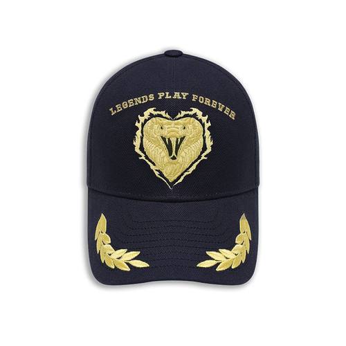 爱心蛇纹金色刺绣徽标棒球帽