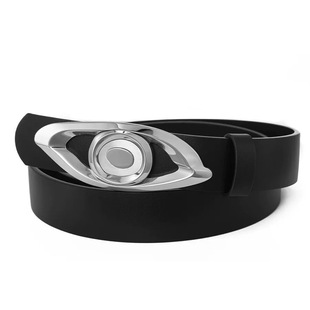 Kami anger EYES系列眼睛腰带钢扣牛皮腰带时尚中性针扣皮带男