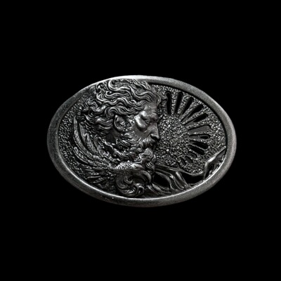 宙斯立体浮雕扣头北美牛皮腰带皮