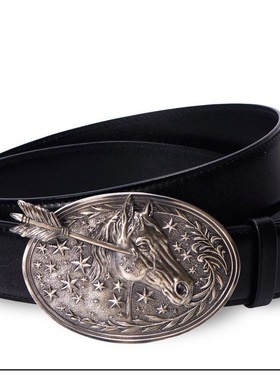 Tiesake Missing In Action废土风马头合金腰带男女皮带高级感