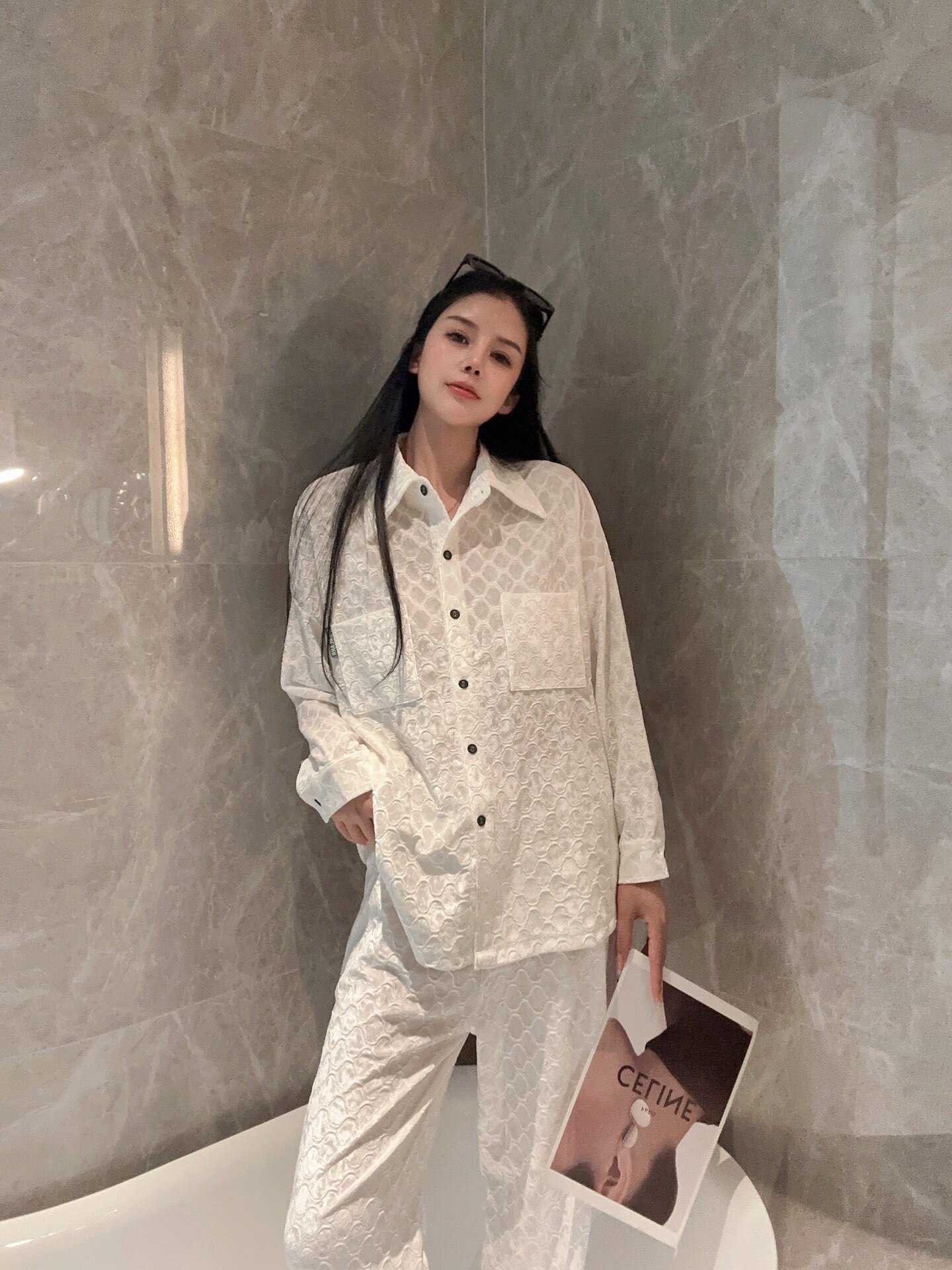 睡衣女春秋款长袖金钻绒高级感2023年新款冬季女家居服套装可外穿