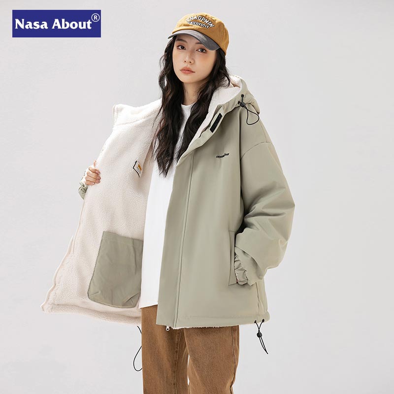 NASA棉服外套女冬季2023新款宽松