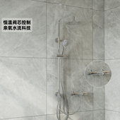 2026新款 科勒三出水可升降全铜恒温花洒淋浴套餐K 21088T