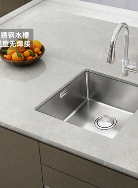 科勒厨房吧台岛台洗菜盆304不锈钢水槽台下式洗碗池K-23014T-H-NA