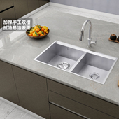 科勒手工槽水槽厨房家用304不锈钢加厚淘菜洗菜盆槽K 27769T