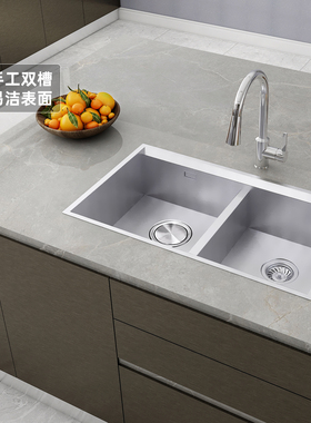 科勒手工槽水槽厨房家用304不锈钢加厚淘菜洗菜盆槽K-27769T-N-NA