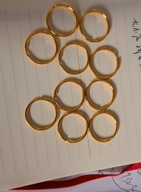 2.5cm金色钥匙圈外贸品质价格优惠