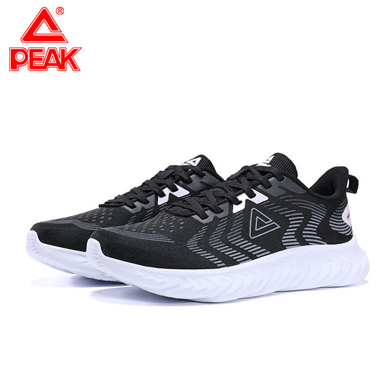 匹克轻逸跑鞋夏季女鞋透气 peak休闲运动鞋子中老年奶奶款网布鞋