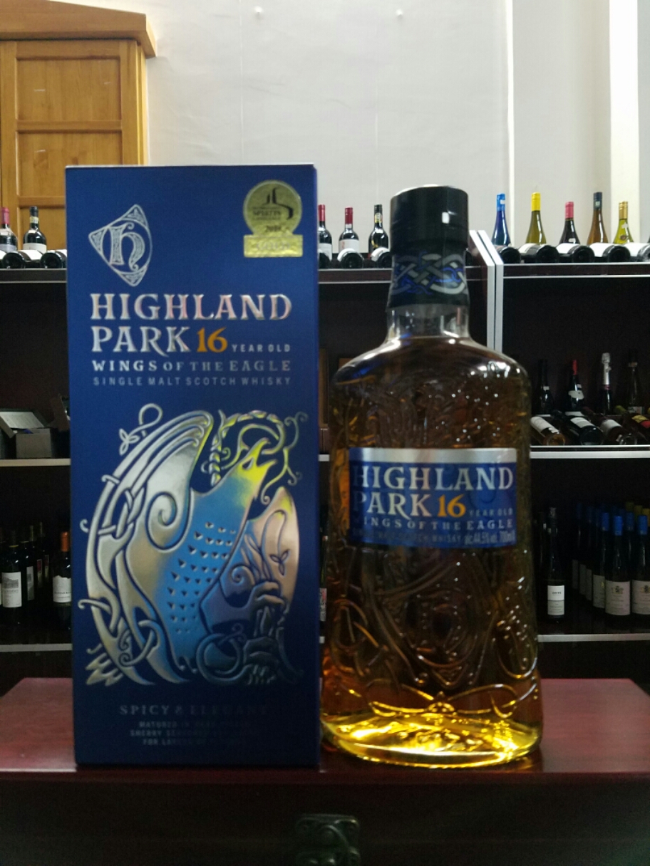 highland park高原骑士16年雄鹰雪莉桶 单一麦芽威士忌46%