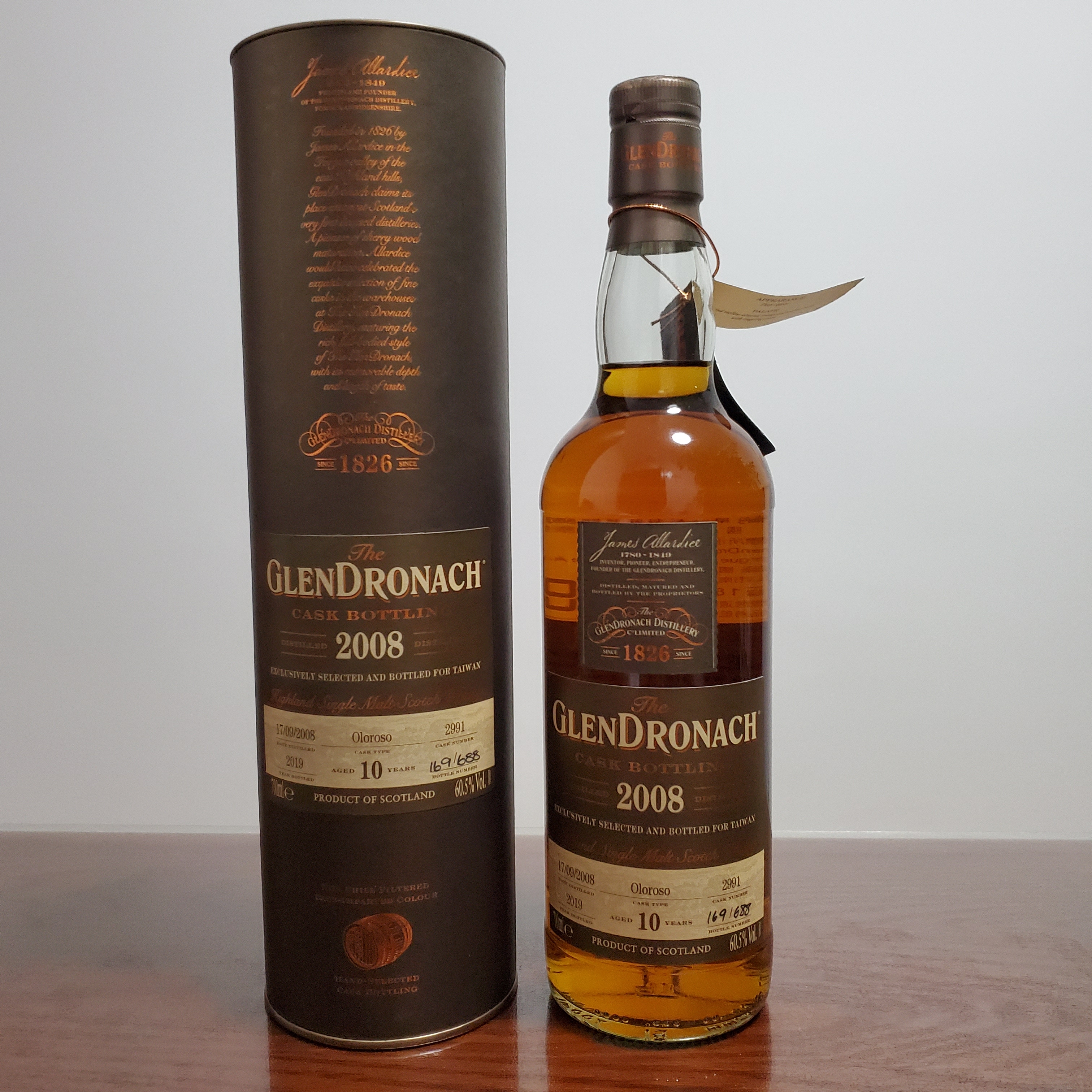 格兰多纳10年雪莉单桶桶强欧洲橡木桶O桶