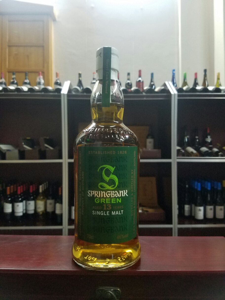 英国云顶13年本地大麦雪莉桶绿标限量版苏格兰单一麦芽威士忌46度