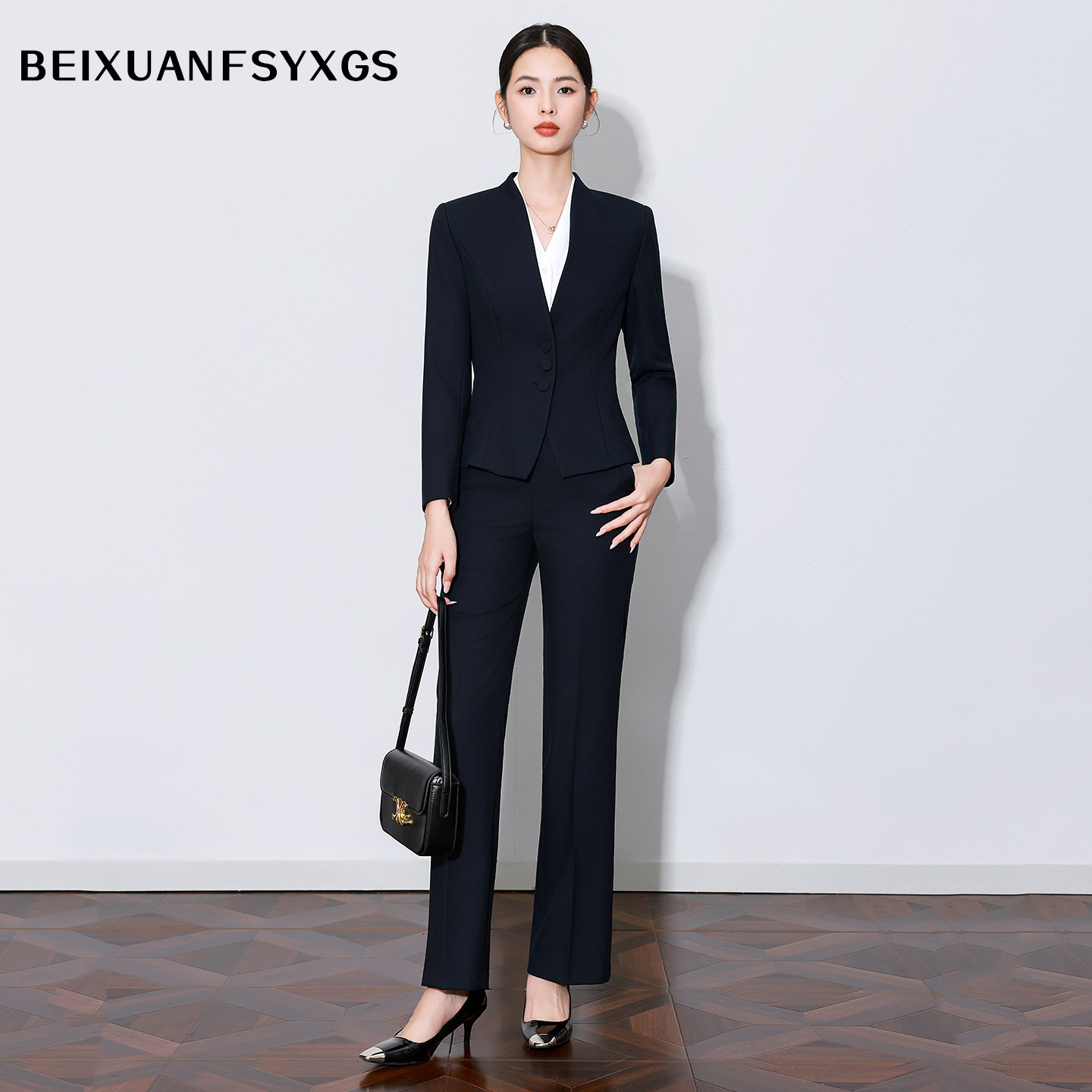 职业装西装套装女春秋2026新款气质减龄显瘦西服三件套公务员正装
