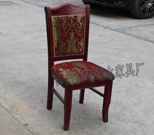 酒店饭店餐桌椅软包椅餐厅实木餐椅饭店包厢宾馆椅子实木餐椅