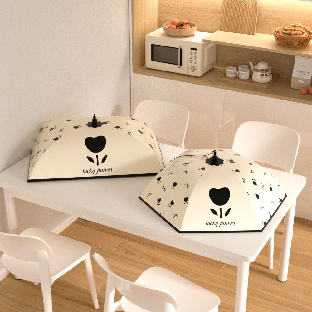 新款家用餐桌饭桌保温菜罩加厚可折叠食品级冬季饭菜罩防尘厨房