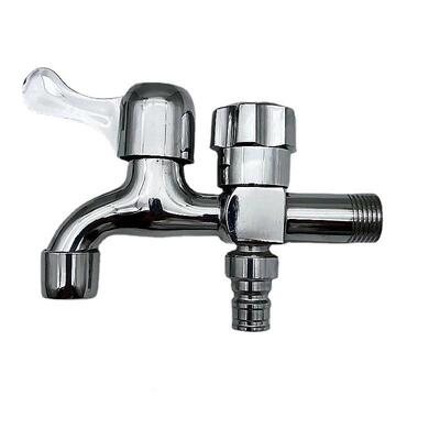 洗衣机水龙头一-进二出前后水多出功拖水龙头家用把能池多用水龙