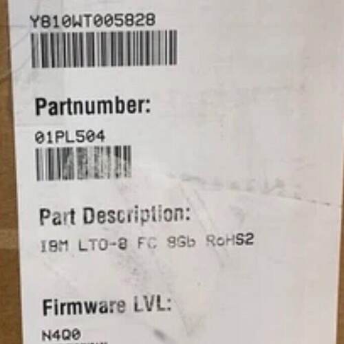 01PL504 加载驱动器 IBM LTO8 FH FC 无托盘议价维修
