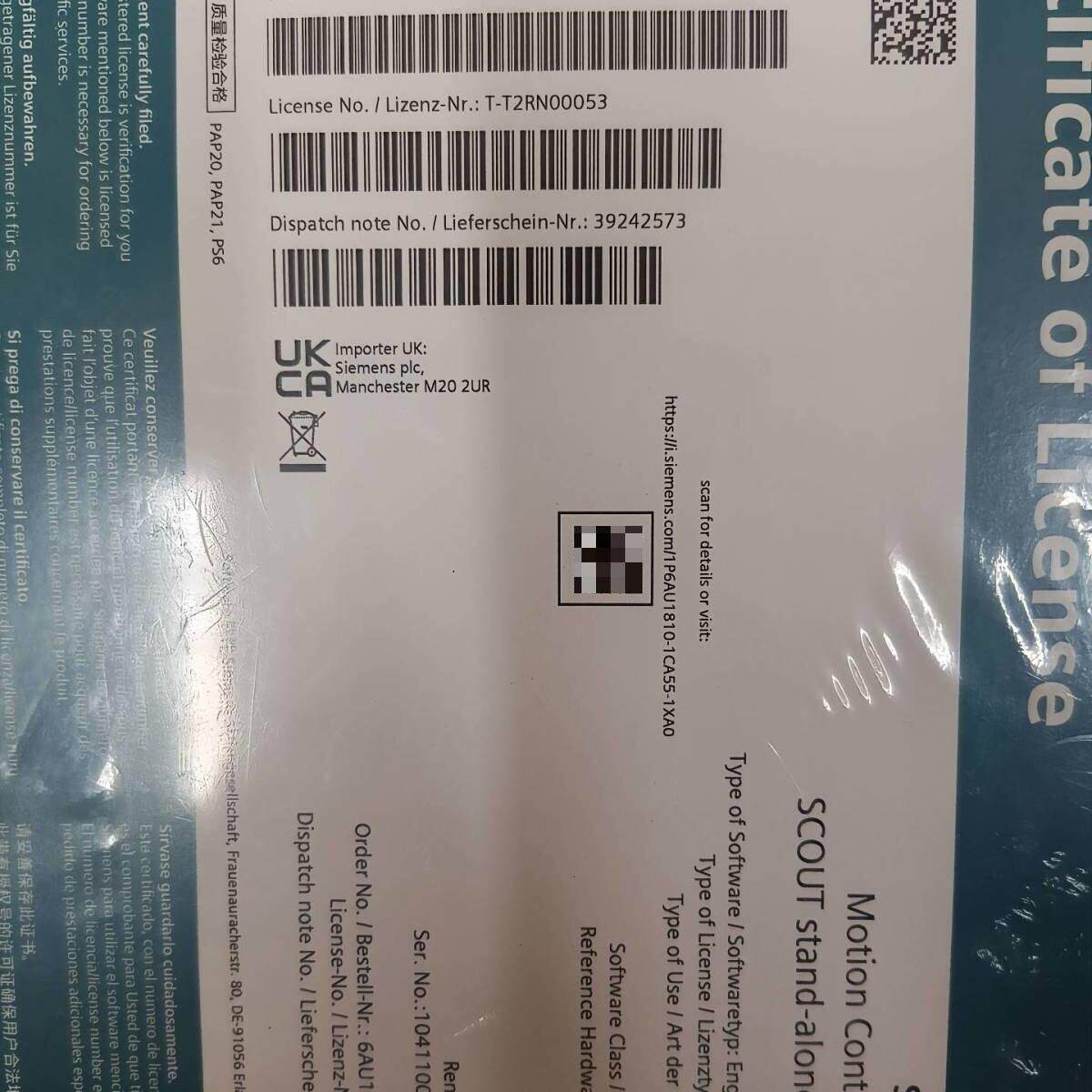 6AU1810-1CA55-1XA0 运动控制系统工程软件浮动授权议价维修