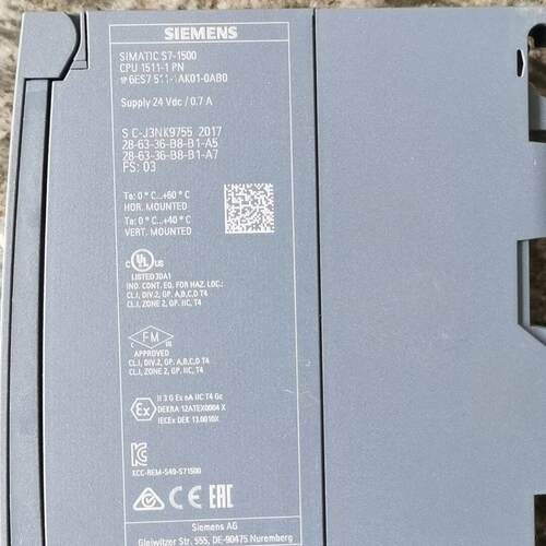 6ES7511-1AK01-0AB0 CPU模块 工业自动化控制配件议价维修
