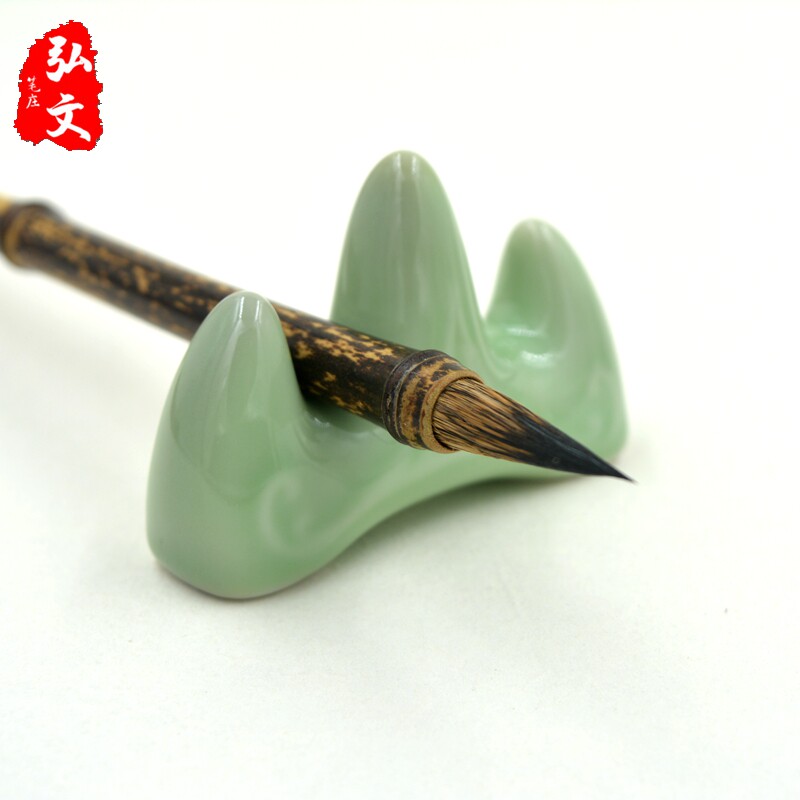 精美陶瓷笔山笔搁毛笔架图片
