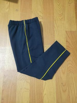 订做四季纯棉加一黄色细条校服裤
