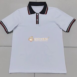 来图定制夏季纯棉薄款校服短袖中高小学生休闲运动男女同款POLO衫