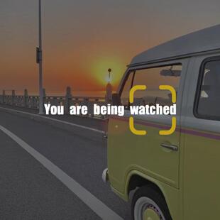 You are being watched 疑犯追踪汽车车贴美剧语录车身玻璃贴纸