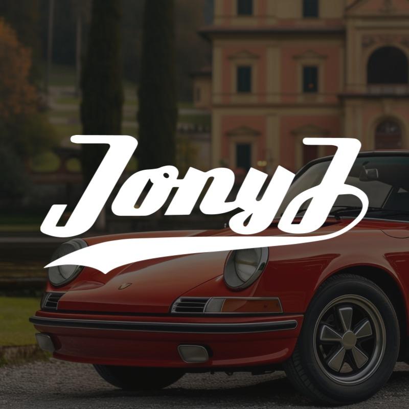 Jony J 肖佳汽车车贴24时巡回演唱会说唱周边车身玻璃行李箱贴纸