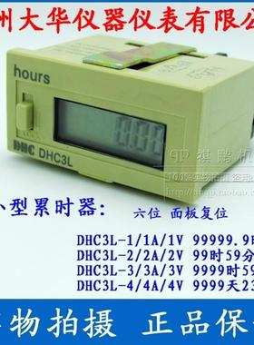 温州大华 累时器hours DHC3L-2V 计时器 99h59m59s直流电压输入