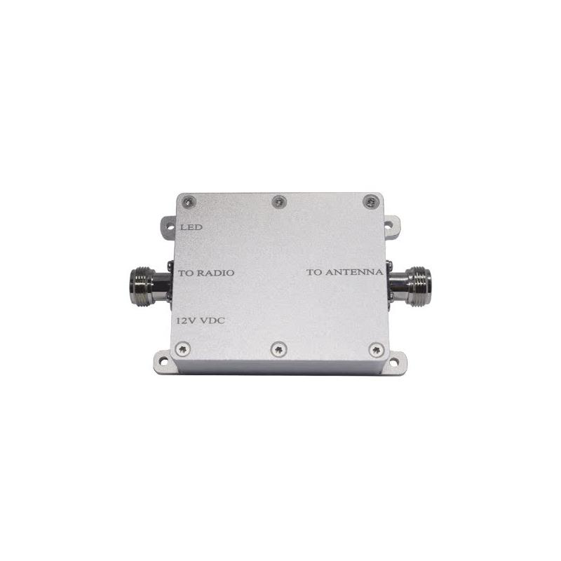 2.3-2.4G 5W工程款功率放大器:输入3-20dBm,输出37dBm(5W),N头